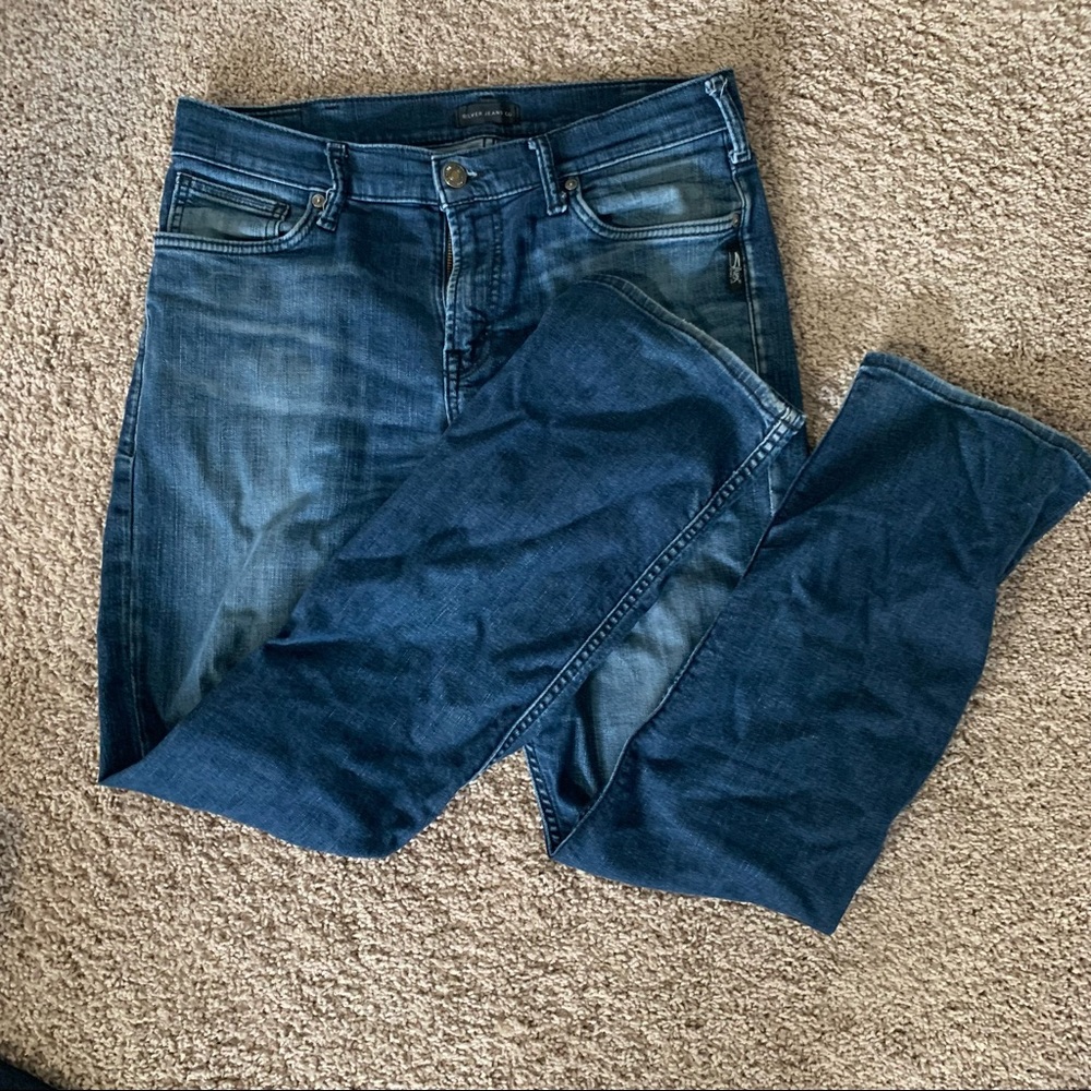 Mens Silver Jeans